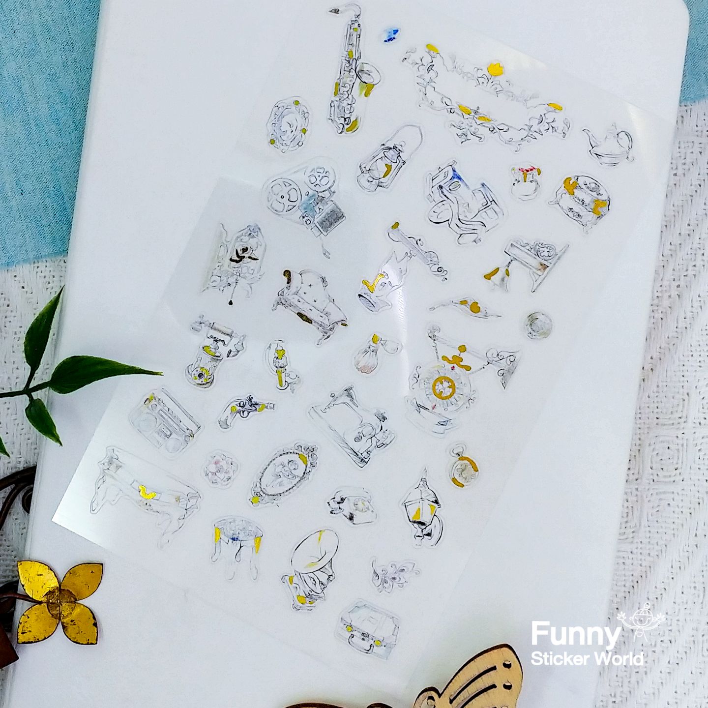 Antique Story 앤틱 스토리 PVC 스티커 스티커 다이어리꾸미기 귀여운스티커 스티커수집 다용도스티커 문구스티커 꾸미기스티커 팬시스티커 장식스티커 다꾸용품 다꾸스티커