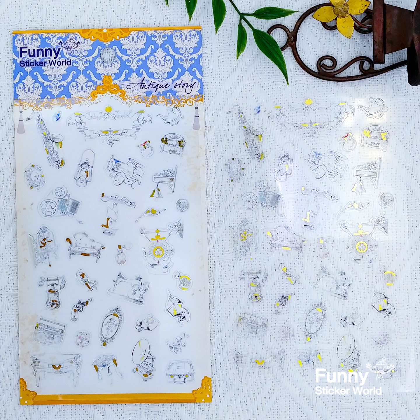 Antique Story 앤틱 스토리 PVC 스티커 스티커 다이어리꾸미기 귀여운스티커 스티커수집 다용도스티커 문구스티커 꾸미기스티커 팬시스티커 장식스티커 다꾸용품 다꾸스티커