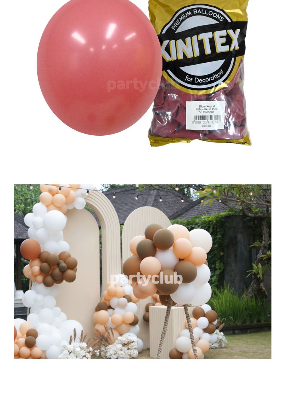 Party Club 30cm레트로핑크(50입) 풍선 파티용풍선 파티용품 촬영용풍선 촬영소품 파티소품 파티장식 장식풍선 예쁜풍선 꾸미기풍선
