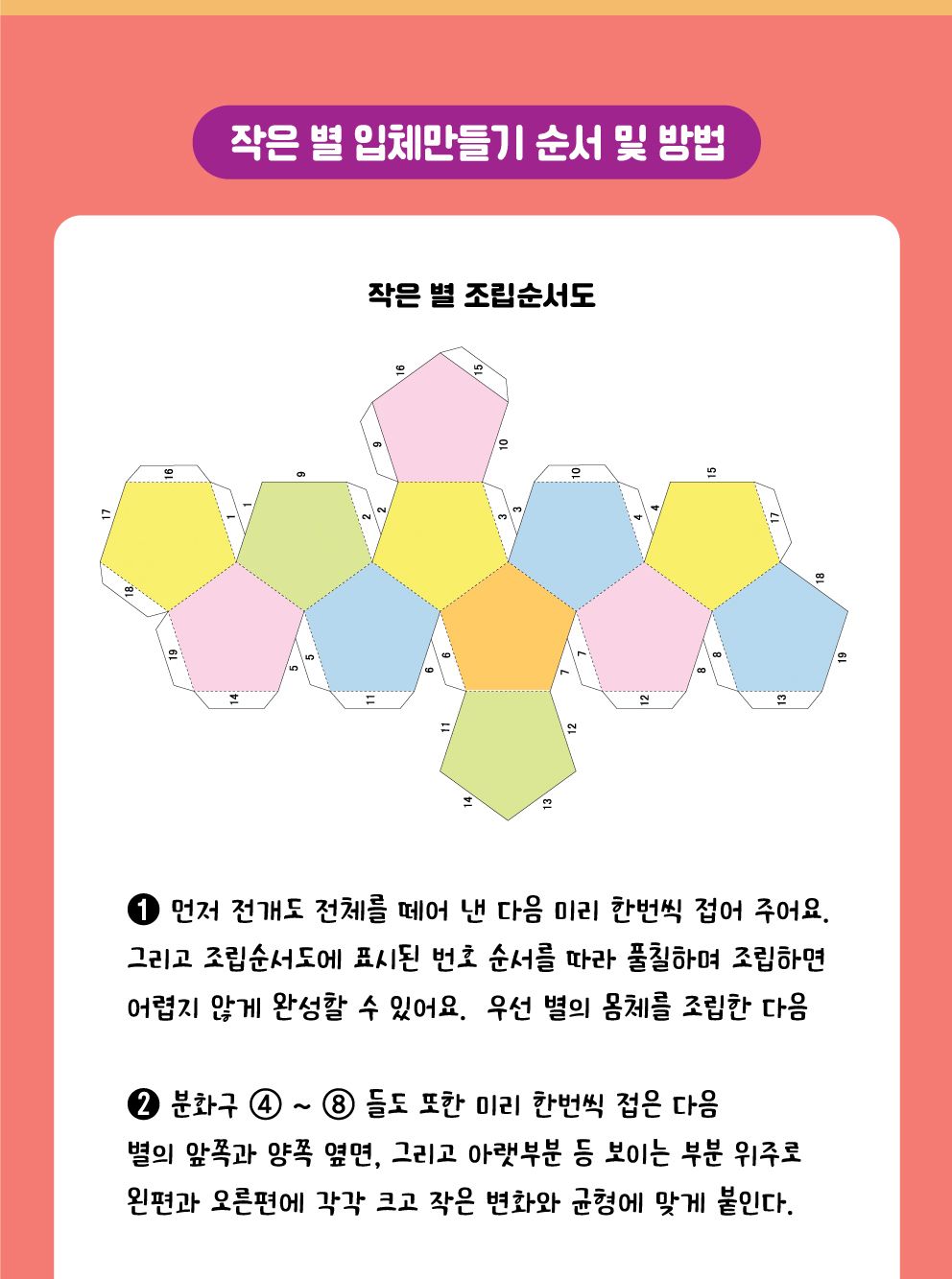 어린왕자의 소행성 나만의 작은 별 입체모형 만들기 동화입체만들기 도형만들기 어린왕자입체북만들기 어린왕자팝업북만들기 정이십면체전개도 입체동화키트 어린왕자입체별 소행성만들기 작은별모형만들기 어린왕자공작놀이