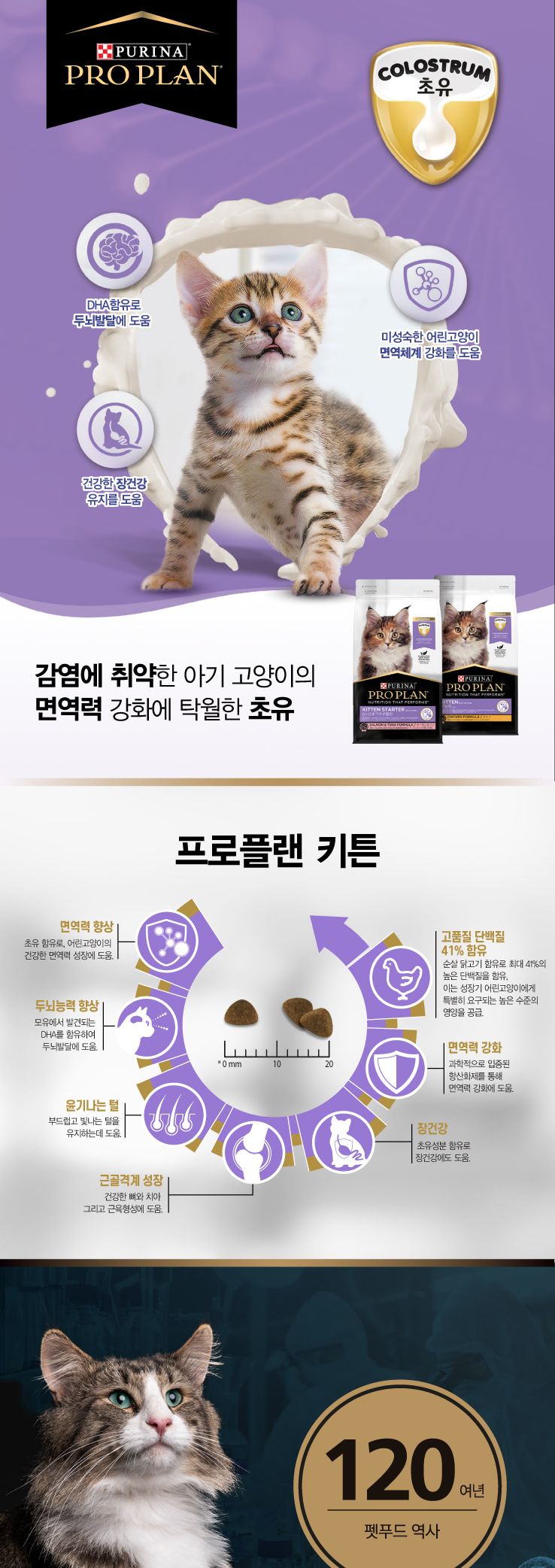 ?(퓨리나) 키튼 (+유산균) 1.5kg (6개월이상) 구매시 개당(네츄럴파티믹스치킨.25년1월31일까지)증정 재고