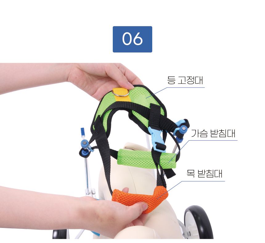 (애구애구) 강아지 휠체어 보행기 2륜/강아지보행기/애견보행기/개보행기/개휠체어/애견휠체어/강아지다리/
