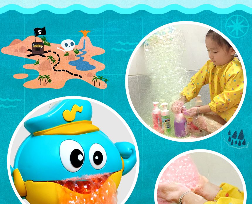 선장 문어 기프트팩 - 컬러링팩 목욕놀이 물감놀이 미술놀이 목욕장난감 목욕놀이용품 어린이물감 버블물감 버블놀이 버블메이커 거품물감