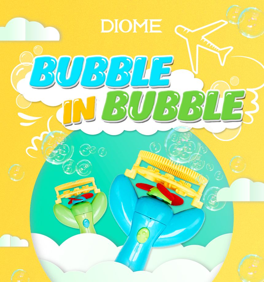 DIOMEBubble In BubbleGreen 비눗방울 비누방울 비눗방울놀이 버블놀이 버블장난감 비눗방울만들기 어린이장난감 비누방울만들기 놀이장난감 야외놀이