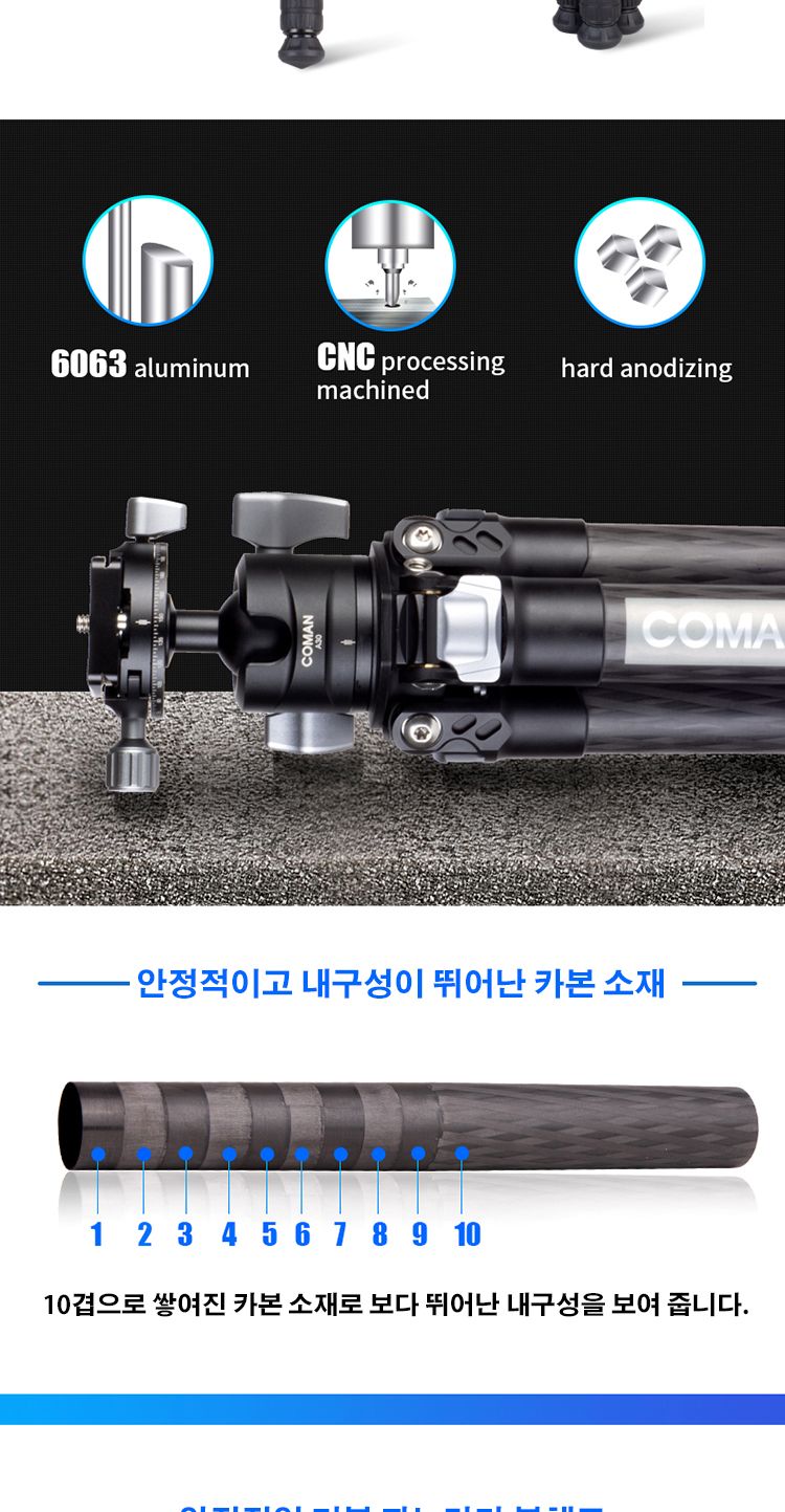 코만 TSC24A30 카본 DSLR 미러리스 카메라 삼각대/삼각대/카메라삼각대/삼각대/미니삼각대/휴대용삼각대/여