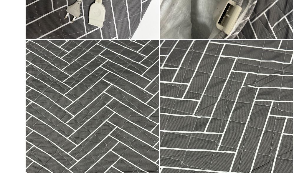 더크린 전기요 헤링본그레이 고급 대 워셔블 세탁가능/전기장판/전기요/장판/겨울장판/거실장판/침대전기장