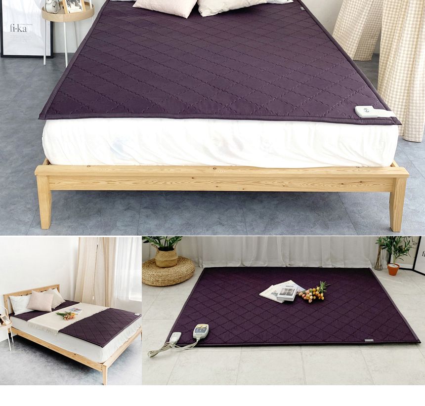 (시티그레이) 탄소매트 침대 온열 숯 싱글 1인용 분리난방 면/전기장판/전기요/장판/겨울장판/거실장판/침