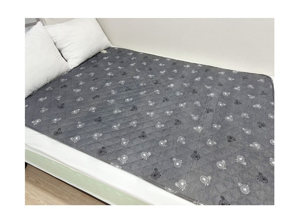 국산 자전거패턴 전기장판 고급형 중 100x180/전기장판/전기요/장판/겨울장판/거실장판/침대전기장판/침대