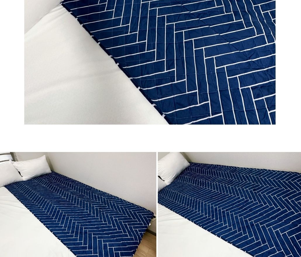 국산 커버분리 모노라인블루 전기요 고급 중 100x180/전기장판/전기요/장판/겨울장판/거실장판/침대전기장
