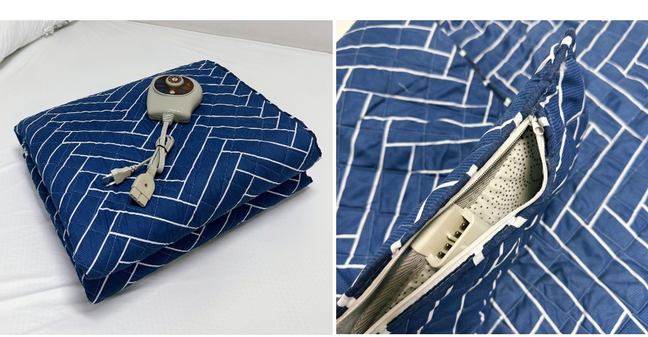 국산 커버분리 모노라인블루 전기요 고급 중 100x180/전기장판/전기요/장판/겨울장판/거실장판/침대전기장