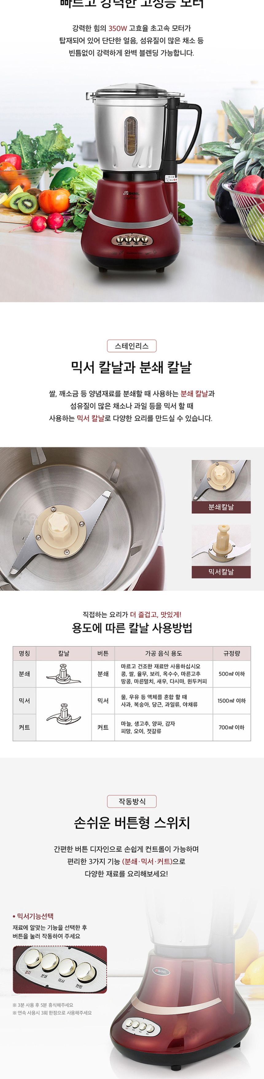 신일9400 업소용 초강력 얼음 믹서기 4L/얼음믹서기/전기믹서기/전기블랜더/전기믹서/믹서/분쇄기/전기믹서
