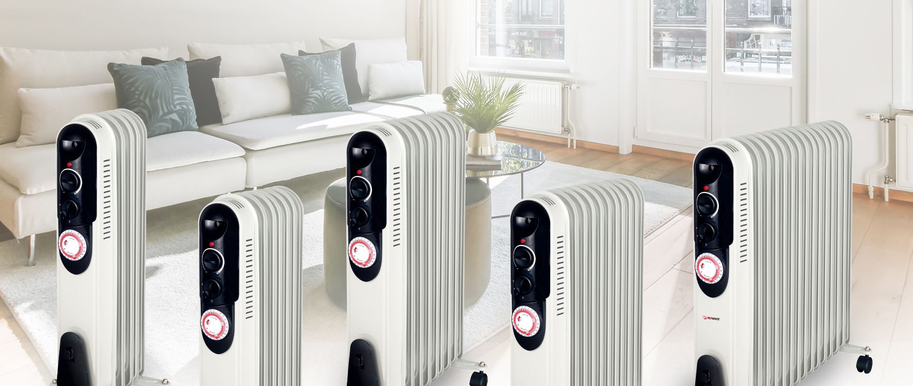 타이머 7핀 라디에이터 HV-707T/전기라디에이터/난방라디에이터/전기난방라디에이터/컨벡션히터/사무실라디