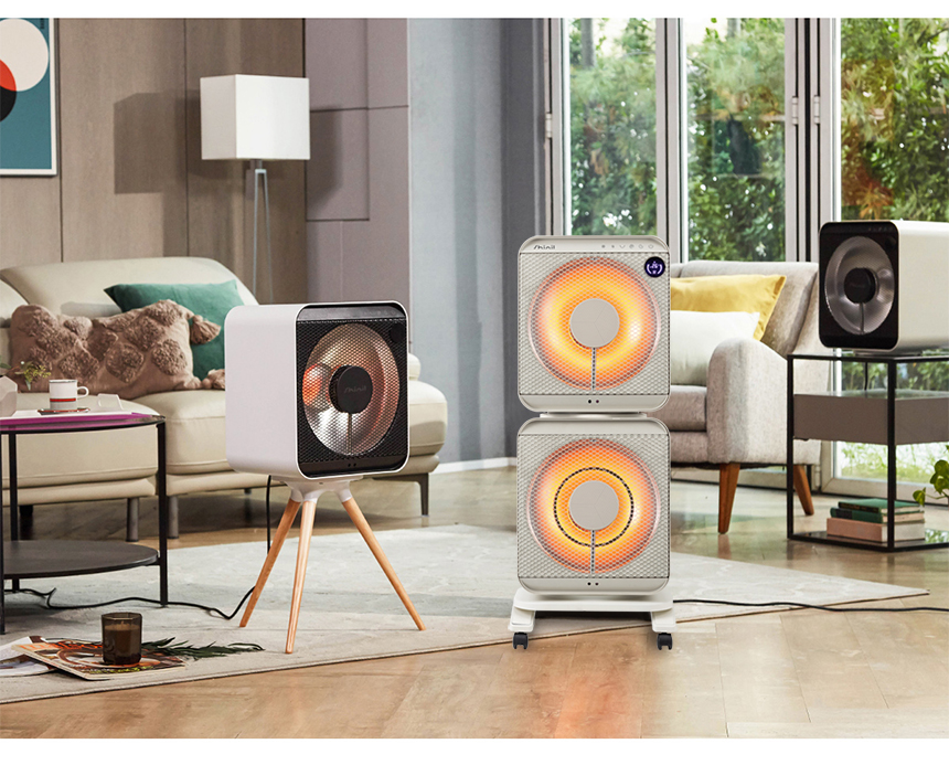 신일 에코 큐브 하이라이트 히터 2구 SEH-F1500HLB/자동온도조절히터/2단전기히터/다용도히터/가정용히터/