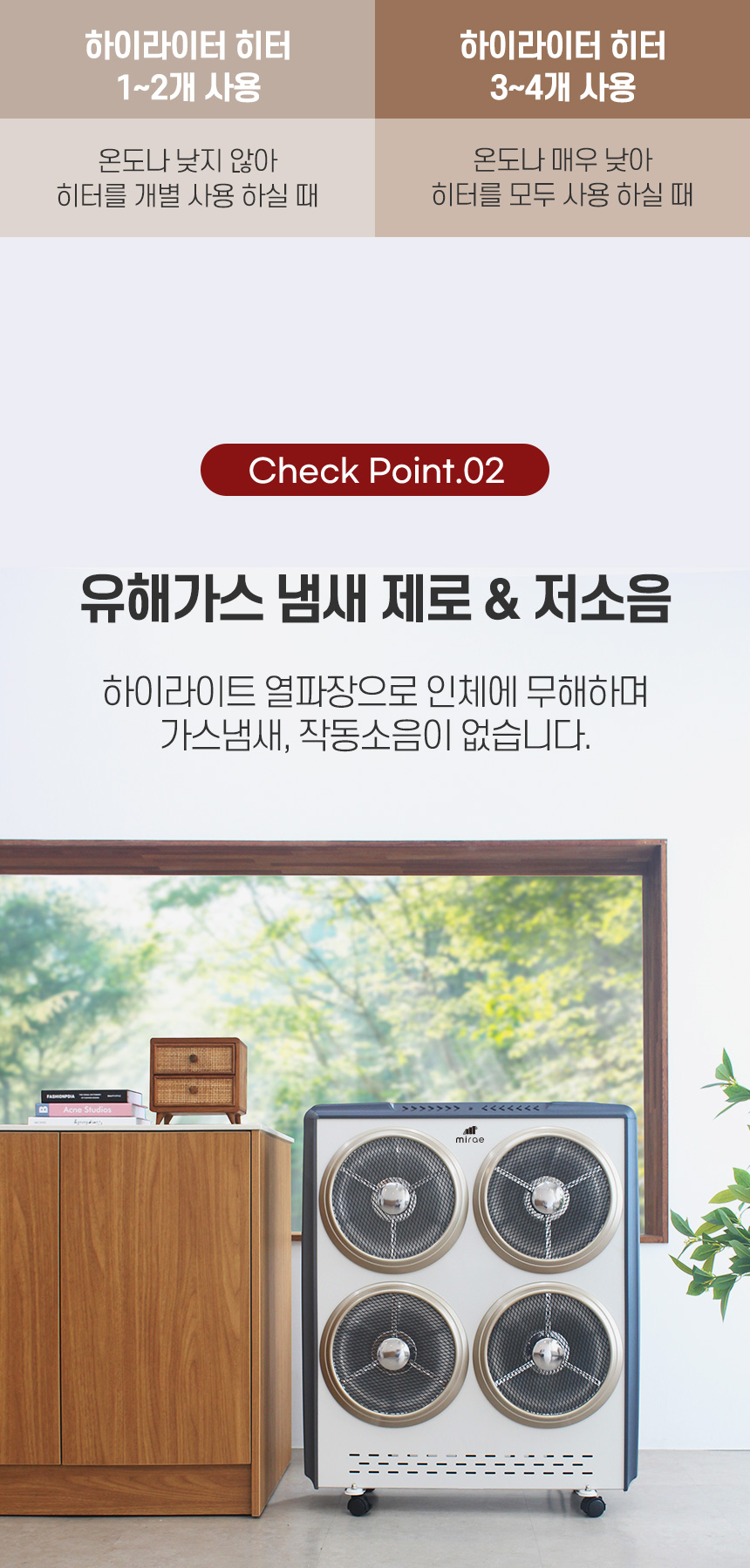 인공지능 하이라이트 히터 2구 M2-M2200/겨울난방히터/난방히터/히터/전기히터/2구하이라이트히터/하이라이