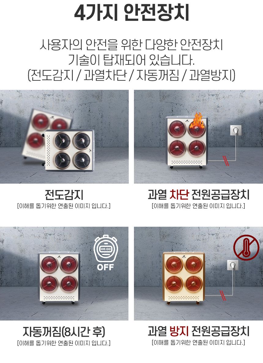 인공지능 하이라이트 히터 2구 M2-M2200/겨울난방히터/난방히터/히터/전기히터/2구하이라이트히터/하이라이