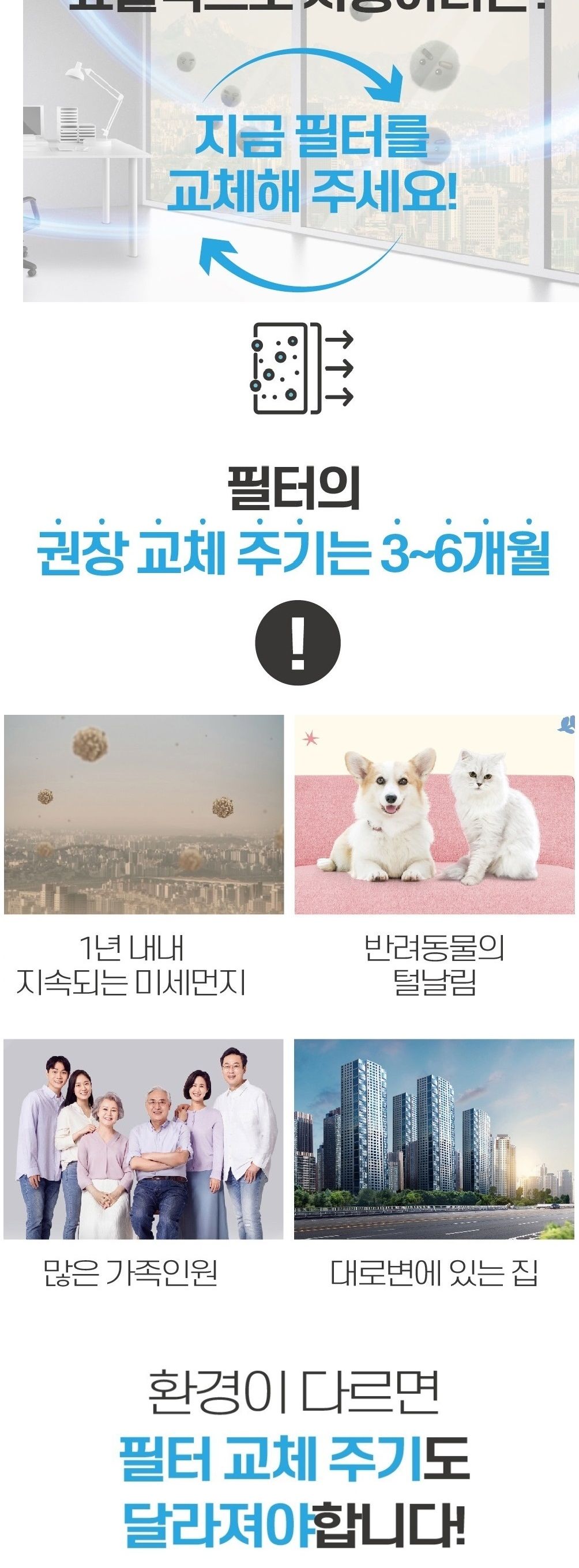 삼성CFX-A100D AX20K5000EBD 공기청정기필터 호환/필터/헤파청정기/공기청정기필터/필터교체/간편교체/공기