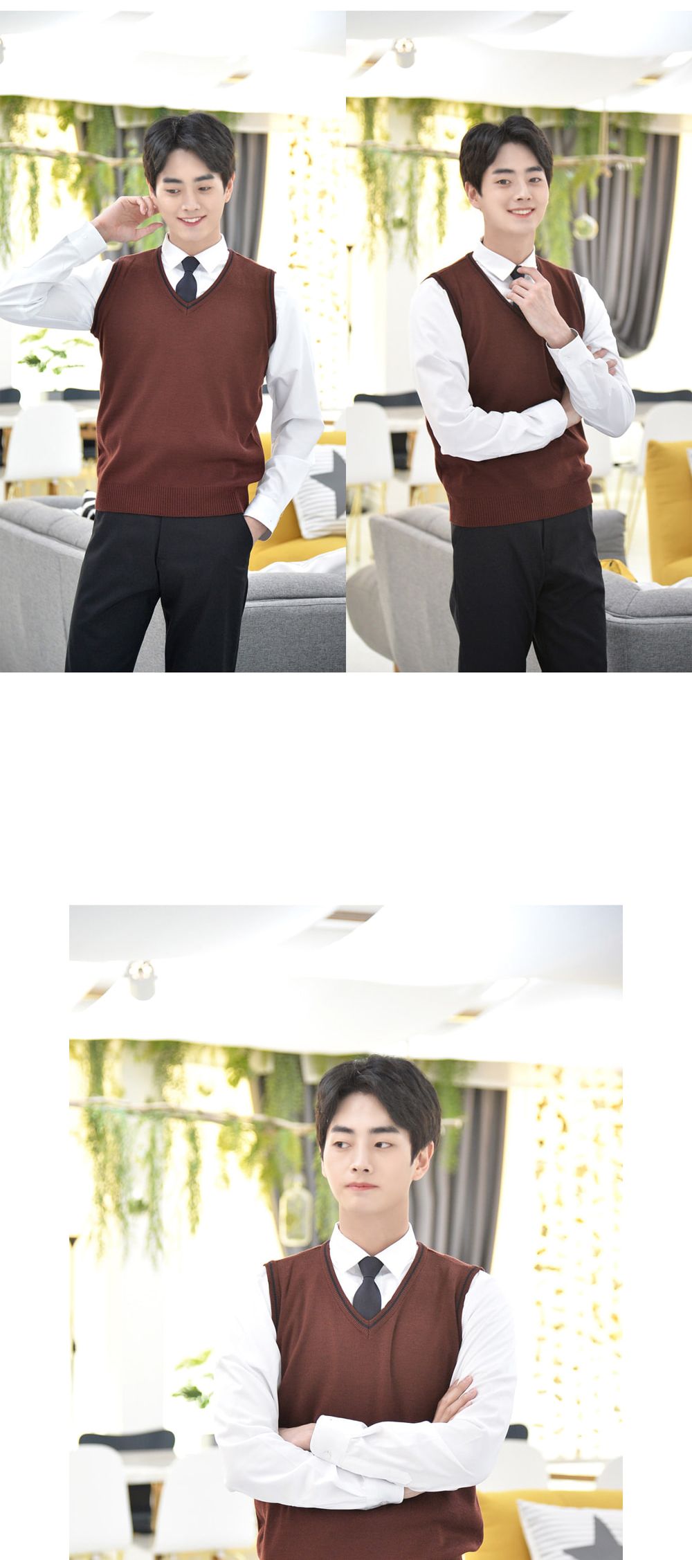 교복몰 보풀방지 와인네이비라인 남자 교복 조끼 남자교복 교복 교복조끼 학생교복 남자교복조끼 학생조끼 학교조끼 와인네이비라인조끼 와인네이비라인교복조끼 배색교복조끼