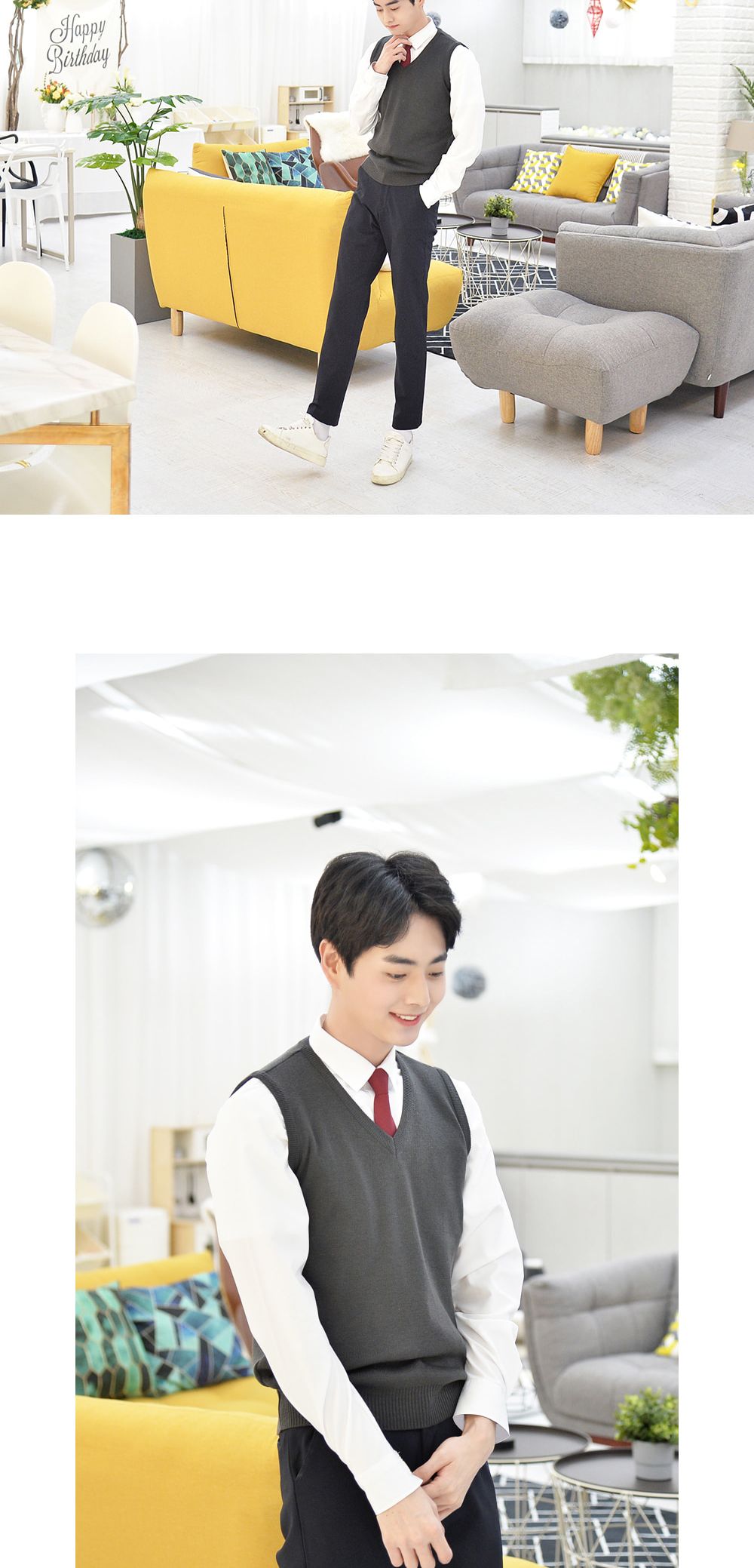 교복몰 보풀방지 그레이 교복조끼 남자 교복 학생복 남자교복조끼 남성교복조끼 테마남성교복 교복의상조끼 테마교복베스트 남자교복의상 남자코스튬교복조끼 코스튬플레이남자교복 교복코스프레조끼 남자회색교복조끼