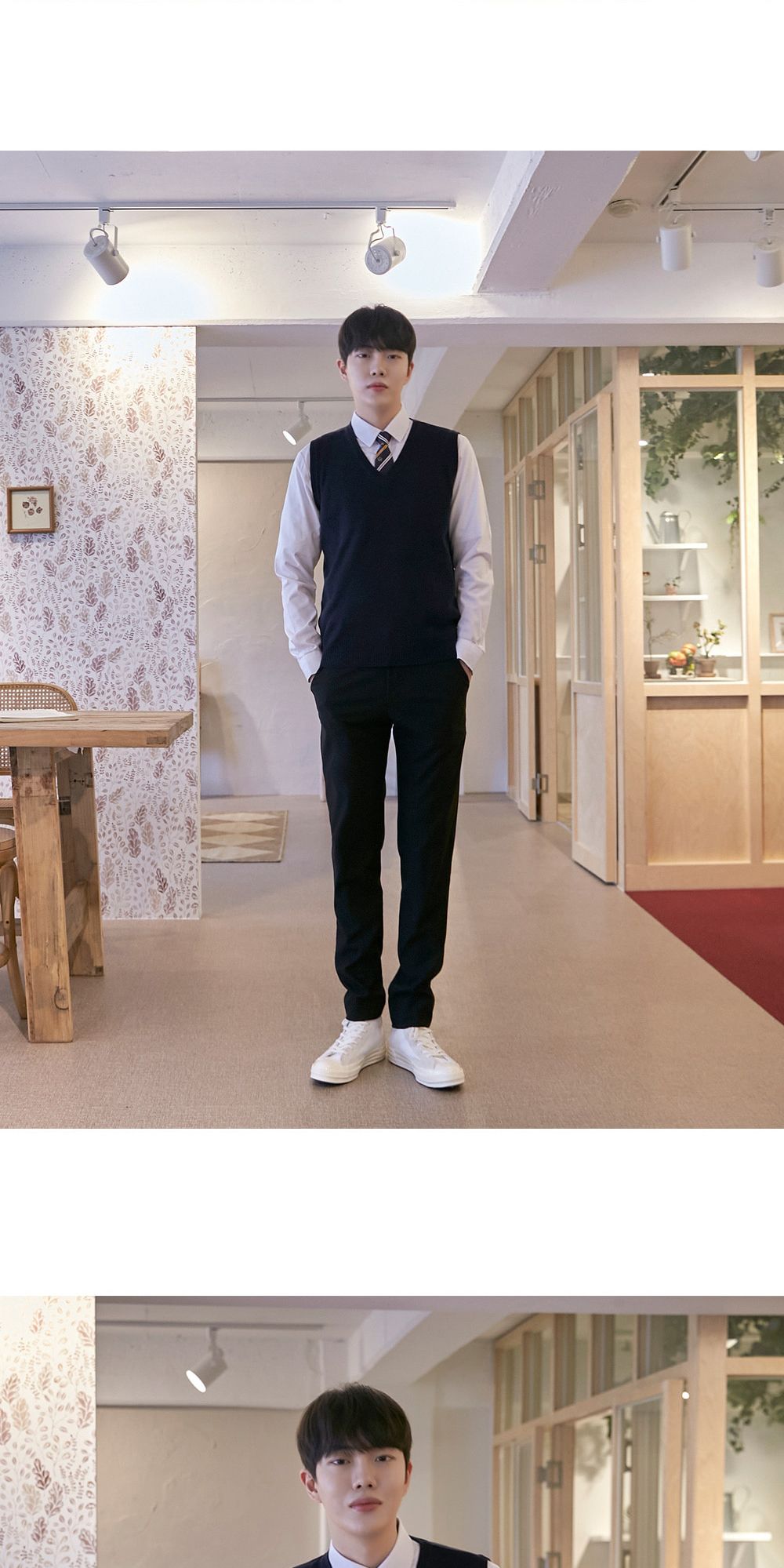 교복몰 보풀방지 네이비 교복조끼 남자 교복 학생복 남자교복조끼 남성교복조끼 테마남성교복 교복의상조끼 테마교복베스트 남자교복의상 남자코스튬교복조끼 코스튬플레이남자교복 교복코스프레조끼 남테마복교복조끼