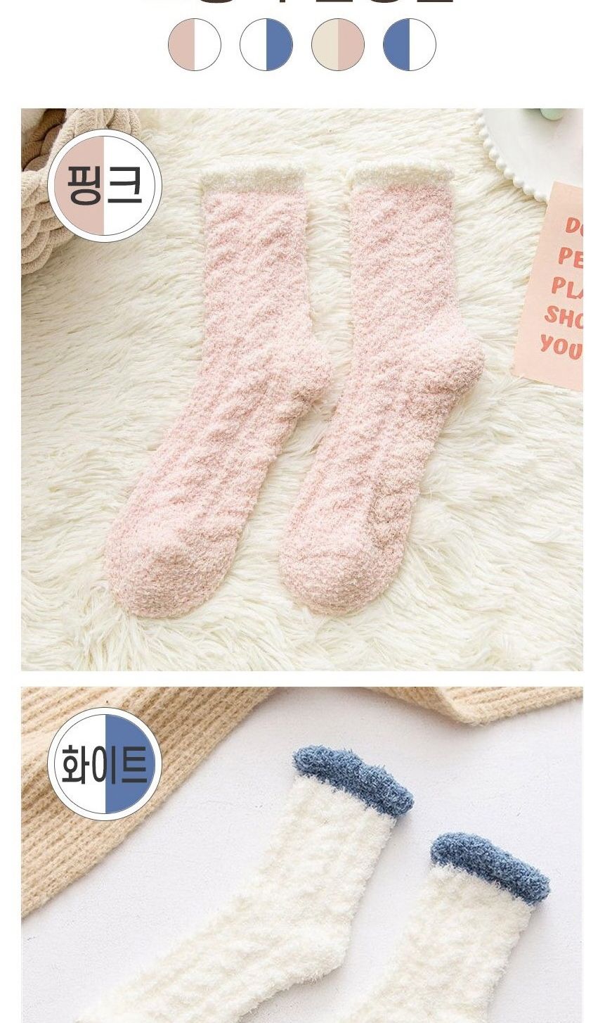 잔솔 여성 극세사 수면 양말 캐주얼양말 겨울양말 패션수면양말 수면양말 양말 패션양말 숙녀수면양말 디자인양말 보온양말 따뜻한양말
