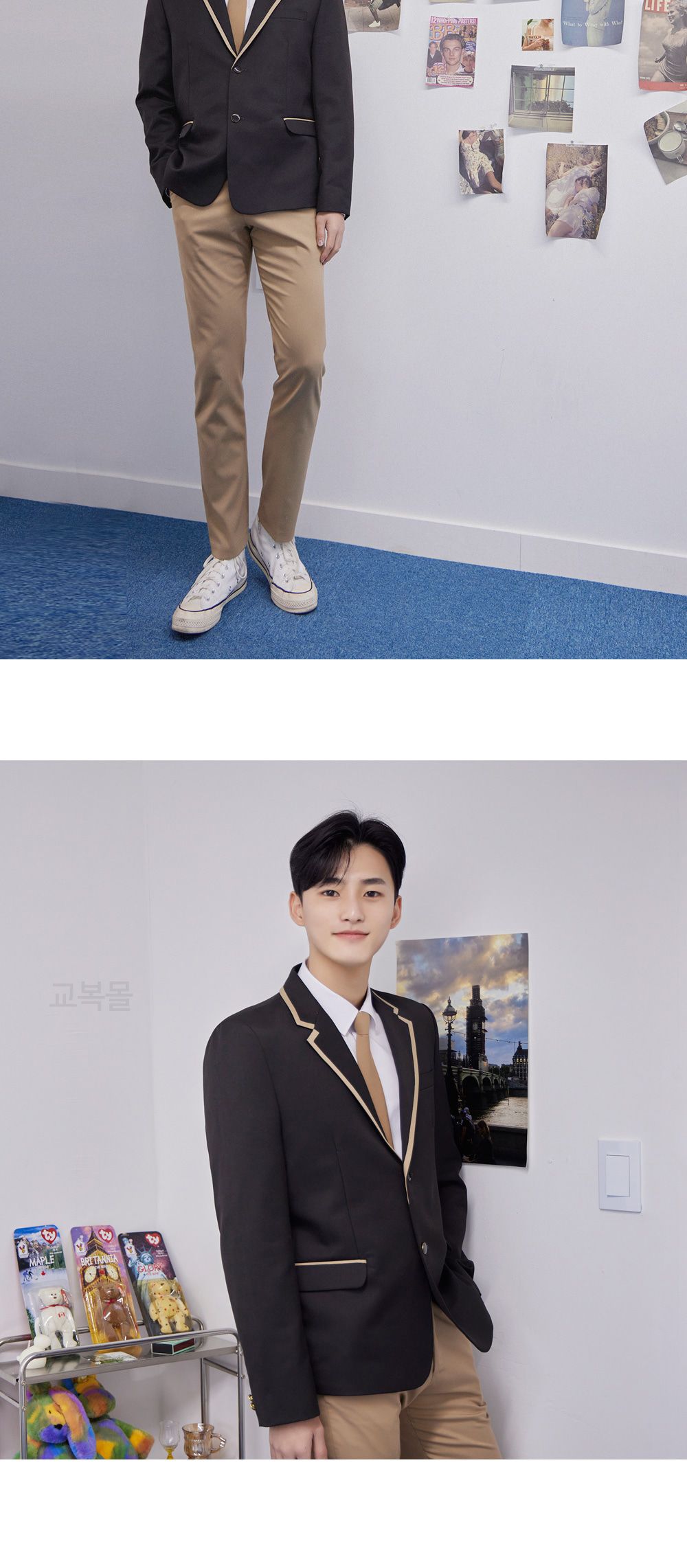교복몰 베이지라인 브라운 남자 자켓 교복 학생복 남성교복자켓 남자교복자켓 투버튼교복자켓 남성교복재킷 남자교복재킷 포켓교복자켓 학생교복자켓 남학생교복마이 남자교복마이 테마교복마이 코스튬교복마이 테마의상교복자켓