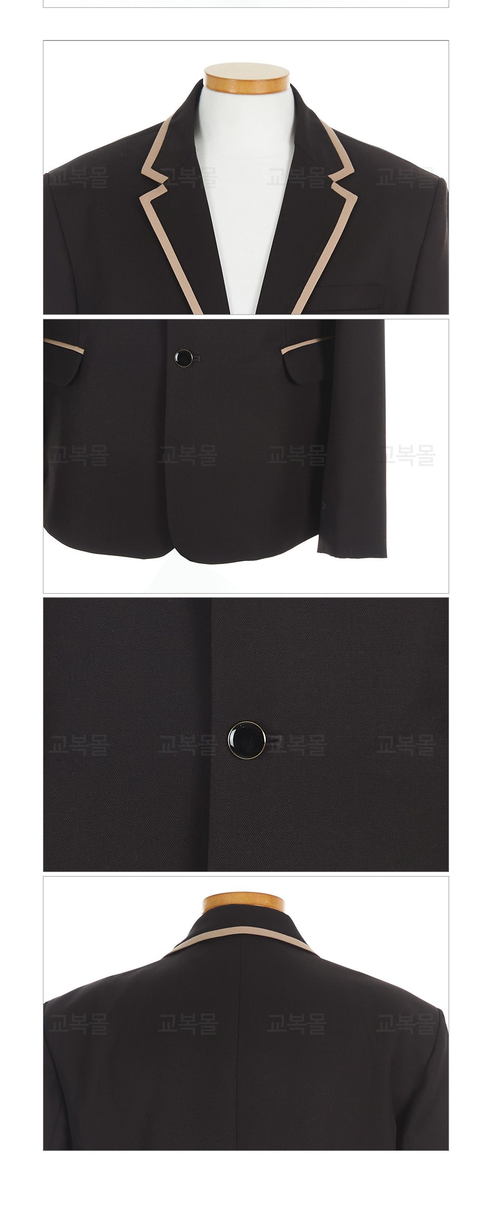 교복몰 베이지라인 브라운 남자 자켓 교복 학생복 남성교복자켓 남자교복자켓 투버튼교복자켓 남성교복재킷 남자교복재킷 포켓교복자켓 학생교복자켓 남학생교복마이 남자교복마이 테마교복마이 코스튬교복마이 테마의상교복자켓