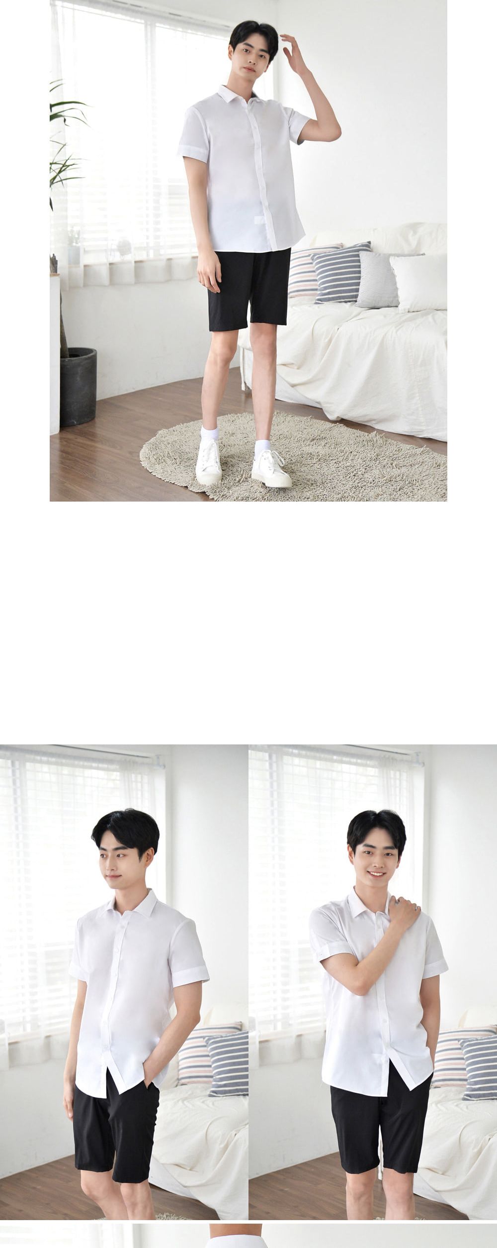 교복몰 남자 화이트 스판 반팔 셔츠 교복 학생복 남자교복셔츠 남성여름셔츠 여름교복셔츠 하복교복셔츠 하복셔츠 반팔교복셔츠 흰색교복셔츠 남학생교복셔츠 학생흰색셔츠 스판교복셔츠 교복남방 남자학교남방
