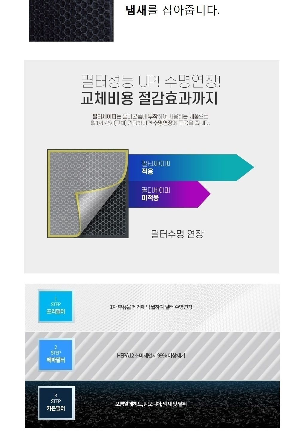 삼성 호환 블루스카이7000 일체형 AX90N7580WBD/공기청정기필터/공기청정기호환필터/공기청정기일체형필터/