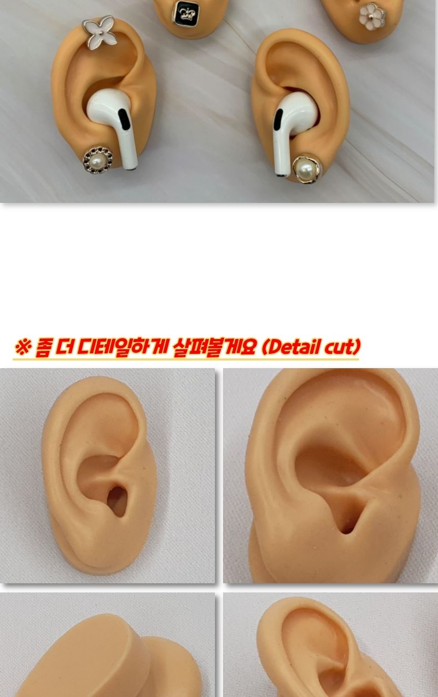 인체 모형 실리콘 귀모형 오른쪽/모형/귀모형/인체귀모형/사람귀모형/실리콘모형/실리콘귀모형/실리콘인체