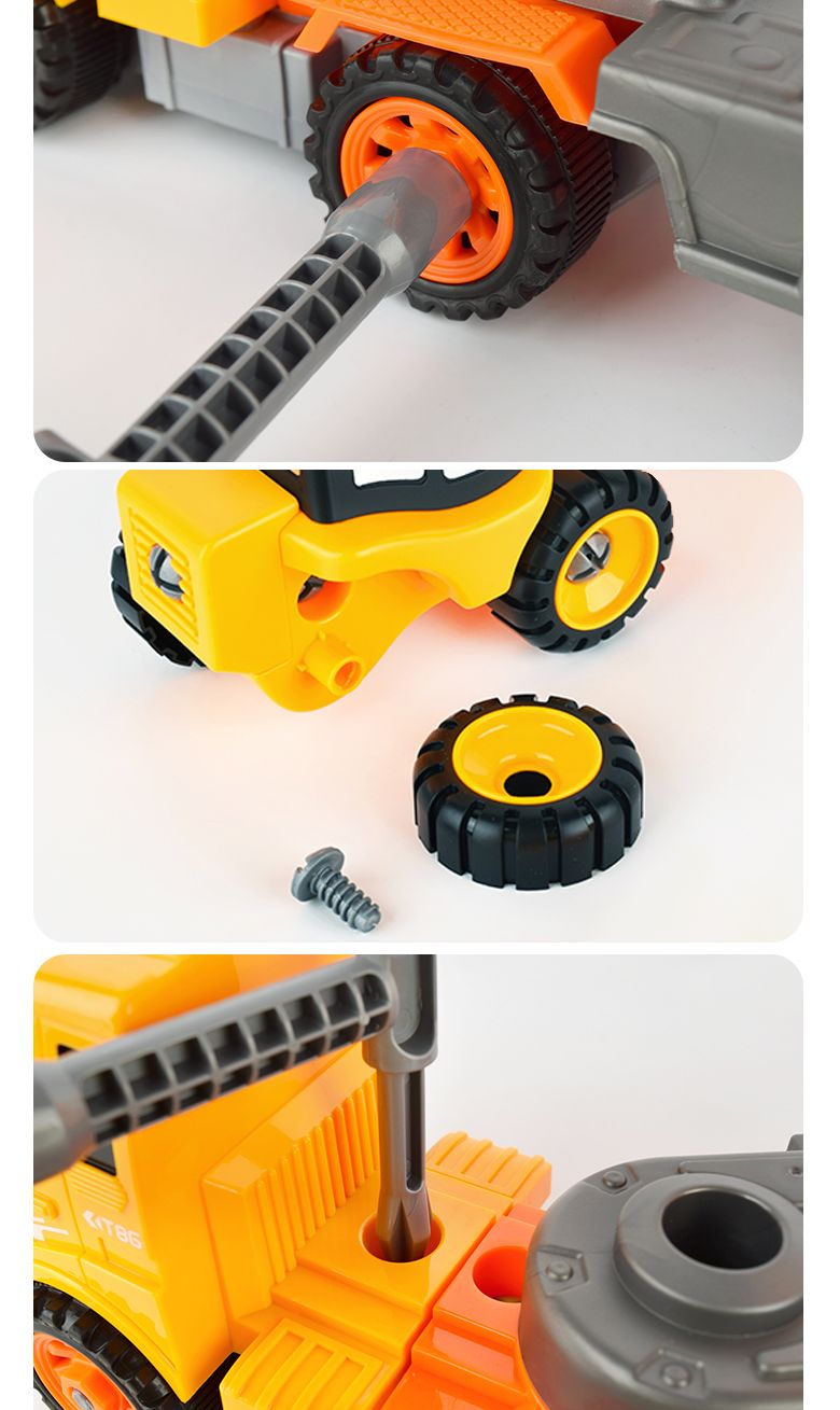 레인보우 포크레인 캐리어 트럭 2종세트/장난감트럭/트럭장난감/자동차완구/자동차장난감/포크레인/포크레