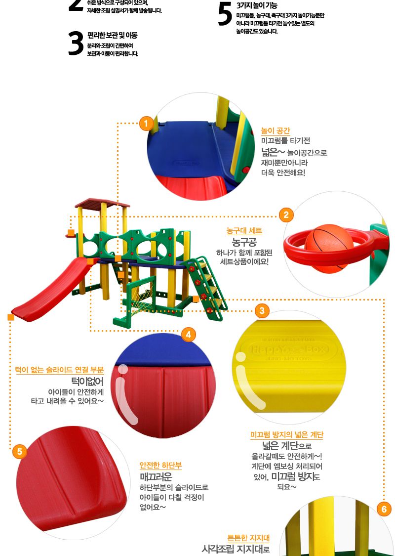 해피 플레이세트 C/미끄럼틀/미끄럼틀완구/어린이미끄럼틀/유아동미끄럼틀/실내용미끄럼틀/놀이이기구/키즈