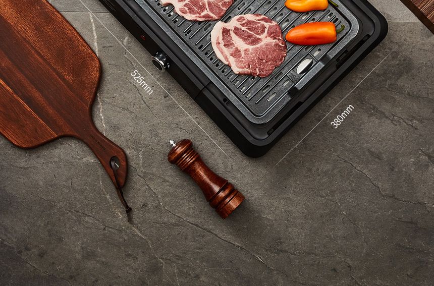 크루거 바베큐 전기그릴 분리형 바베큐그릴 KGG-9696G/그릴/주방그릴/고기그릴/삼겹살그릴/불고기그릴/피자