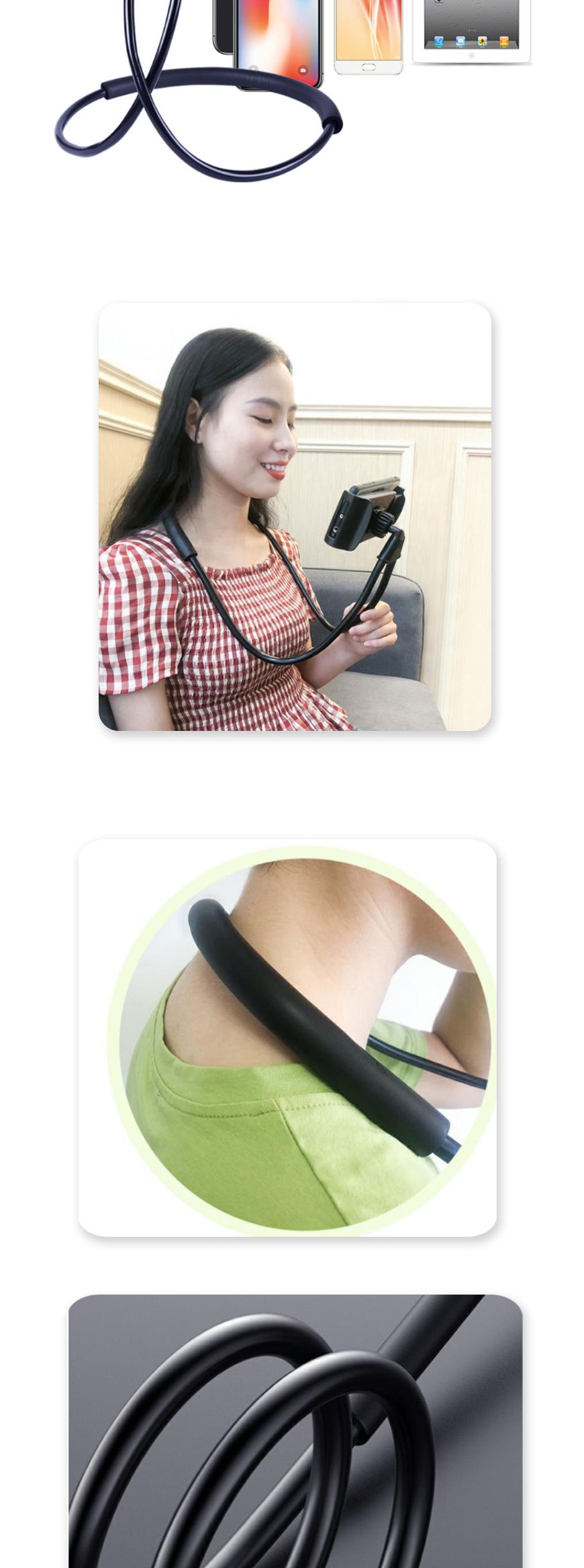 목걸이형 휴대폰 넥거치대 브이로그 스마트폰 거치대 거치대 휴대폰거치대 핸드폰거치대 스마트폰거치대 목걸이형거치대 넥거치대 폰거치대 거치형 갤럭시거치대 스마트거치대