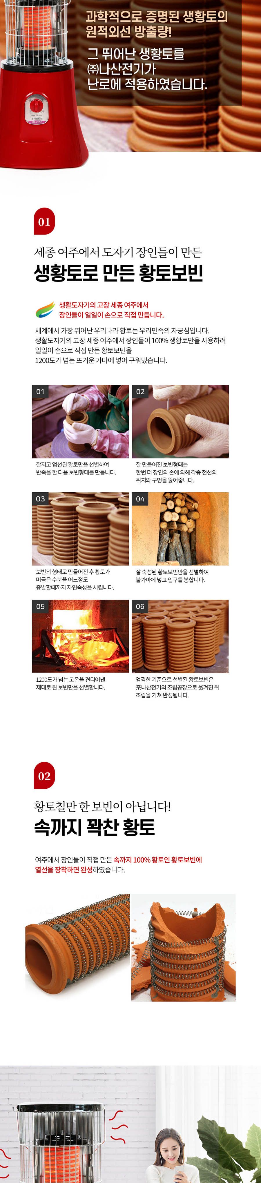 여주황토보빈 전기스토브 (NS-7207L 1.9Kw)/전기스토브/전기난로/따뜻한난로/난로/전기히터/난방히터/난방