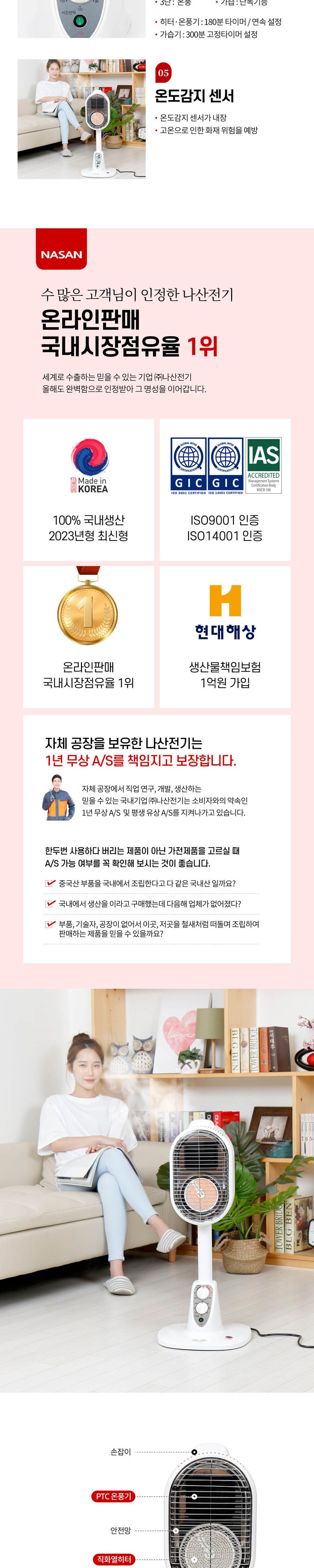 실리카 온풍기 (NS-6600 1.45Kw)/온풍기히터/온풍히터/가습온풍기/가습온풍난방기/가습전기히터/난방기/전