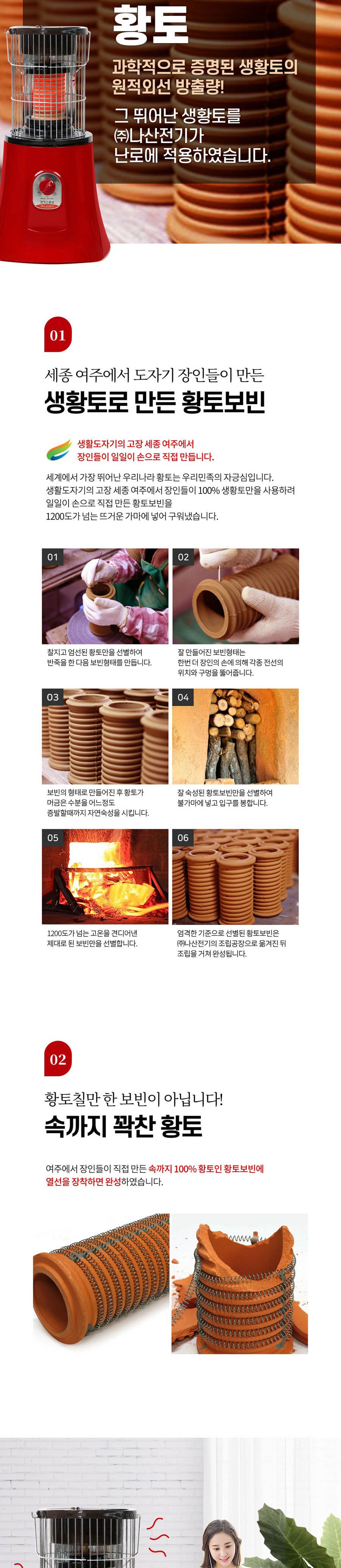 여주황토보빈 고구마난로 (NS-9293 1.4Kw)/전기스토브/전기난로/따뜻한난로/난로/전기히터/난방히터/난방스