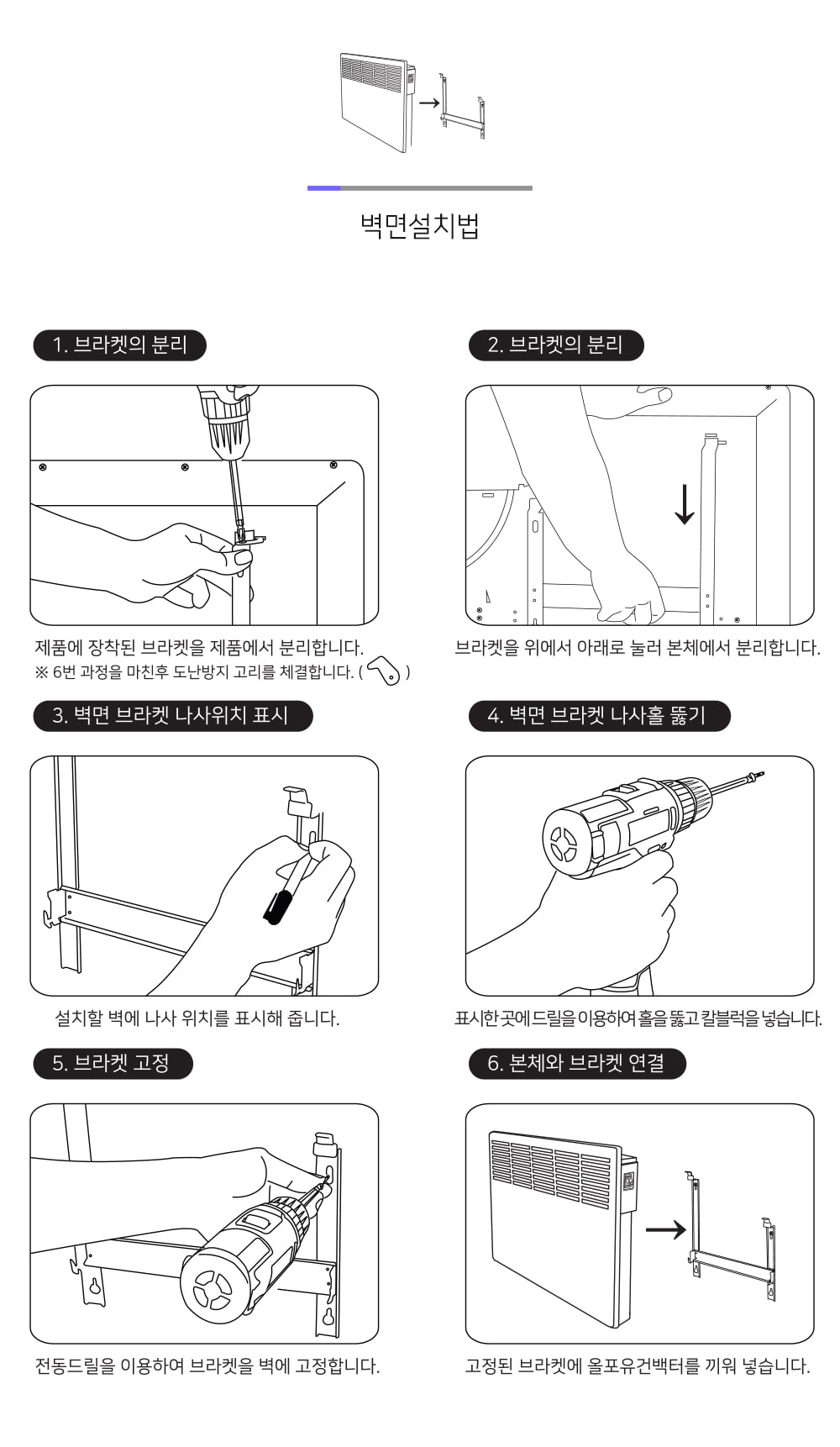 올포유 전기컨벡터 기본형 BA-500S/전기컨벡터/동파방지/화장실/전기스토브/전기컨벡터/벽걸이컨벡터/사무
