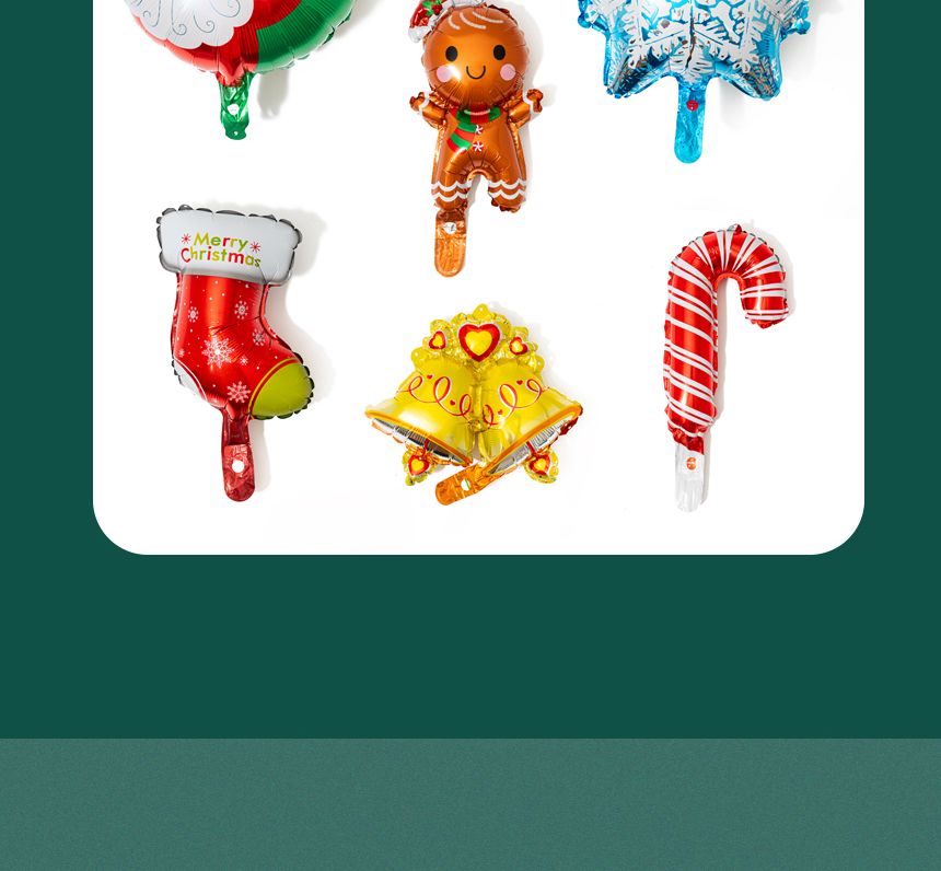 크리스마스 풍선 장식 6종 세트/풍선/풍선만들기/만들기풍선/크리스마스파티용풍선/크리스마스파티풍선/행