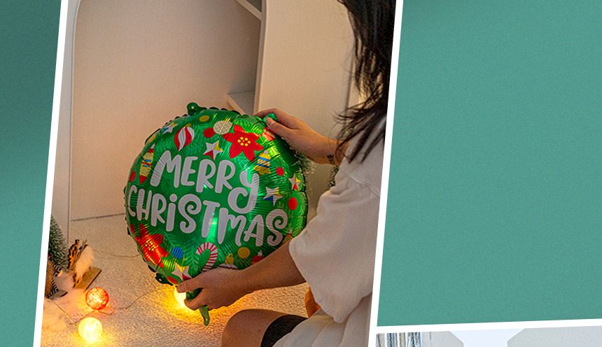 크리스마스 풍선 장식 6종 세트/풍선/풍선만들기/만들기풍선/크리스마스파티용풍선/크리스마스파티풍선/행