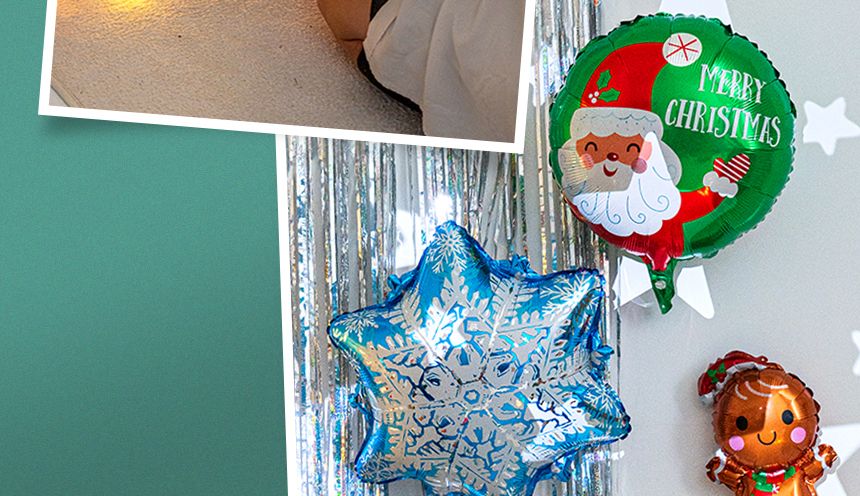 크리스마스 풍선 장식 6종 세트/풍선/풍선만들기/만들기풍선/크리스마스파티용풍선/크리스마스파티풍선/행