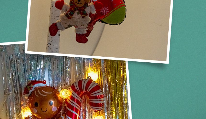 크리스마스 풍선 장식 6종 세트/풍선/풍선만들기/만들기풍선/크리스마스파티용풍선/크리스마스파티풍선/행