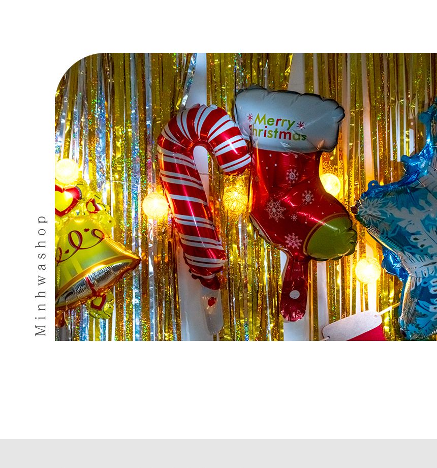 크리스마스 풍선 장식 6종 세트/풍선/풍선만들기/만들기풍선/크리스마스파티용풍선/크리스마스파티풍선/행