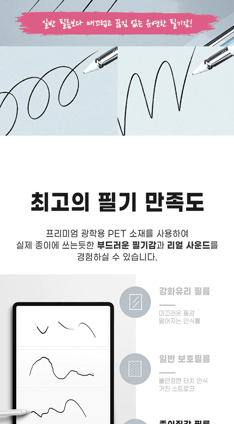 아이패드 프로12.9 3세대 호환 강화유리 필름+종이질감 필름/태블릿액정필름/아이패드액정필름/아이패드보