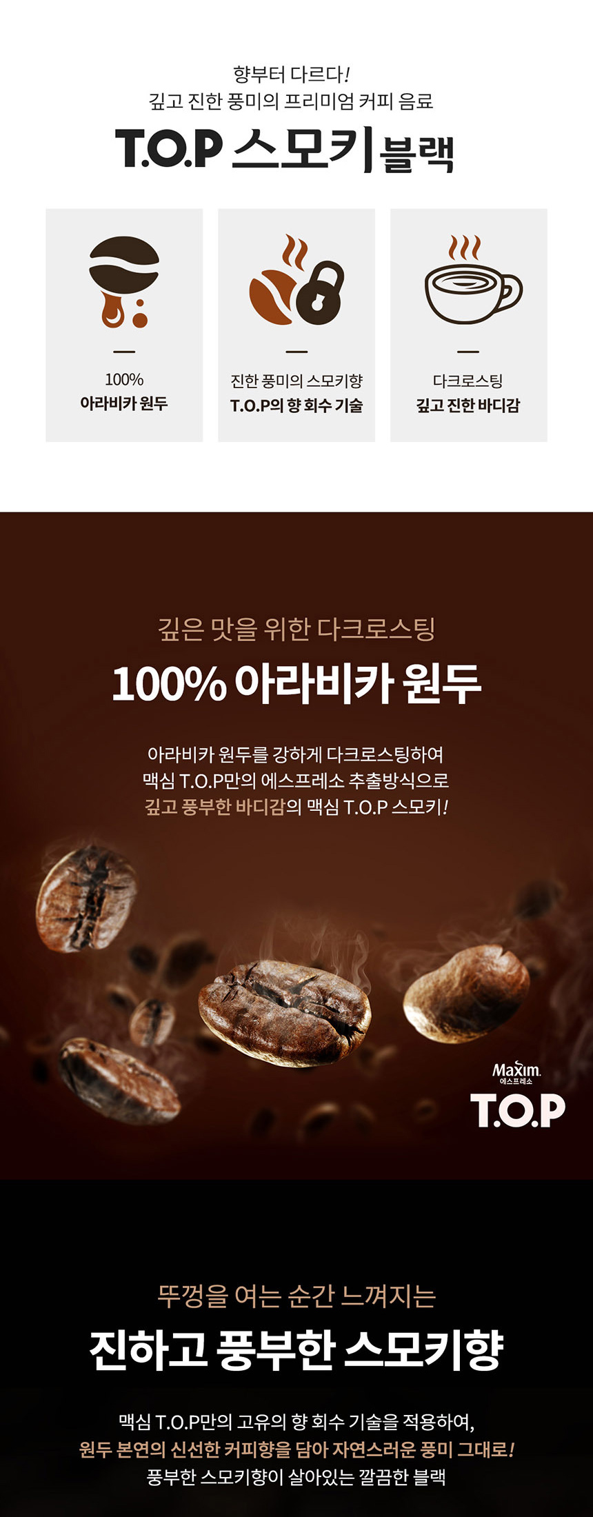 티오피 스모키 블랙 275mlx20캔x2박스 커피 편의점커피 티오피커피 TOP커피 후식커피 디저트커피 티오피 TOP 커피음료 음료커피