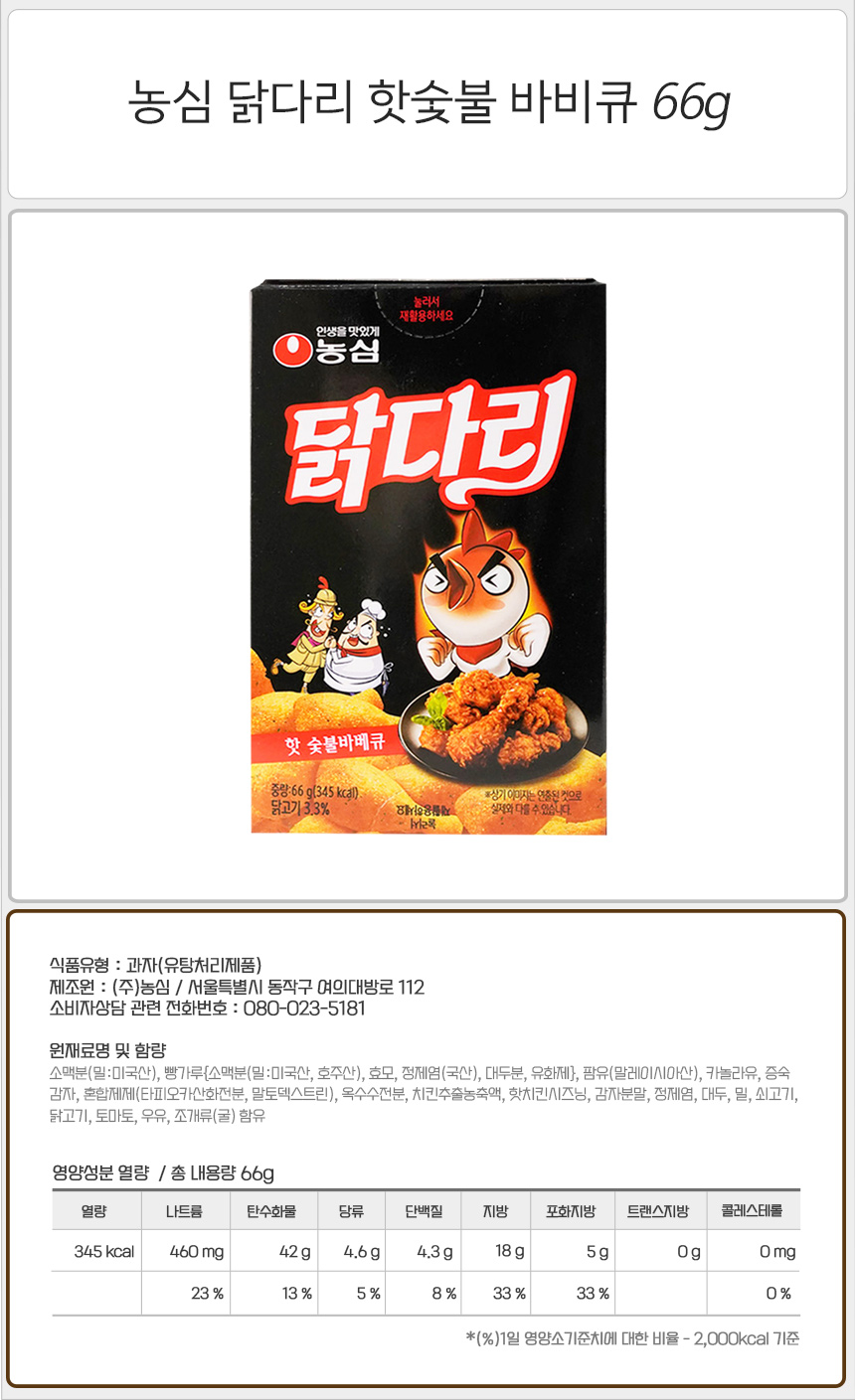 농심 닭다리 핫숯불 바비큐 66gx20개 바베큐맛닭다리 닭다리과자 닭다리스낵 농심닭다리과자 어르신간식 아이간식 디저트닭다리 닭다리모양과자 매운과자 매운닭다리
