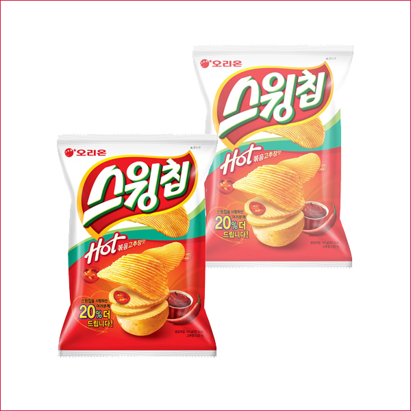 오리온 스윙칩 볶음고추장 60gx20개 과자 봉지과자 어린이간식 간식스낵 맛있는과자 감자스낵 포테이토과자 포테이토스낵 포테이토스넥 간식과자
