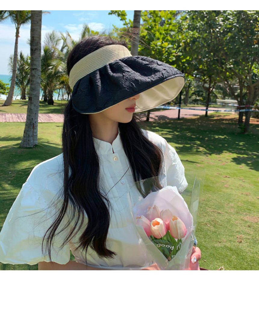 러블리무드 썬캡 플라워썬캡 야외활동선캡 러블리해변선캡 여신선캡 자외선차단선캡 패셔너블한패션 귀여운느낌 고급스러운분위기 고급스런디자인 로맨틱블랙 엣지매력 유니크한 패션의완성 캐주얼모자패션 독특한디자인
