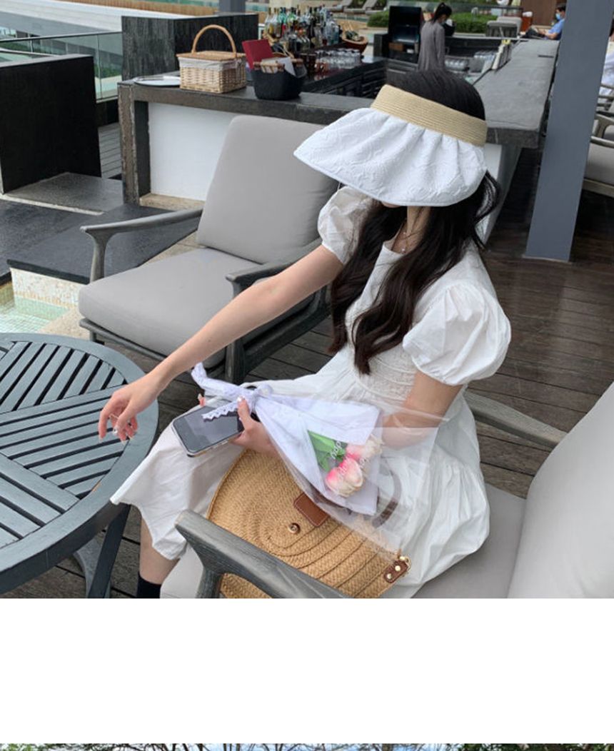 러블리무드 썬캡 플라워썬캡 야외활동선캡 러블리해변선캡 여신선캡 자외선차단선캡 패셔너블한패션 귀여운느낌 고급스러운분위기 고급스런디자인 로맨틱블랙 엣지매력 유니크한 패션의완성 캐주얼모자패션 독특한디자인