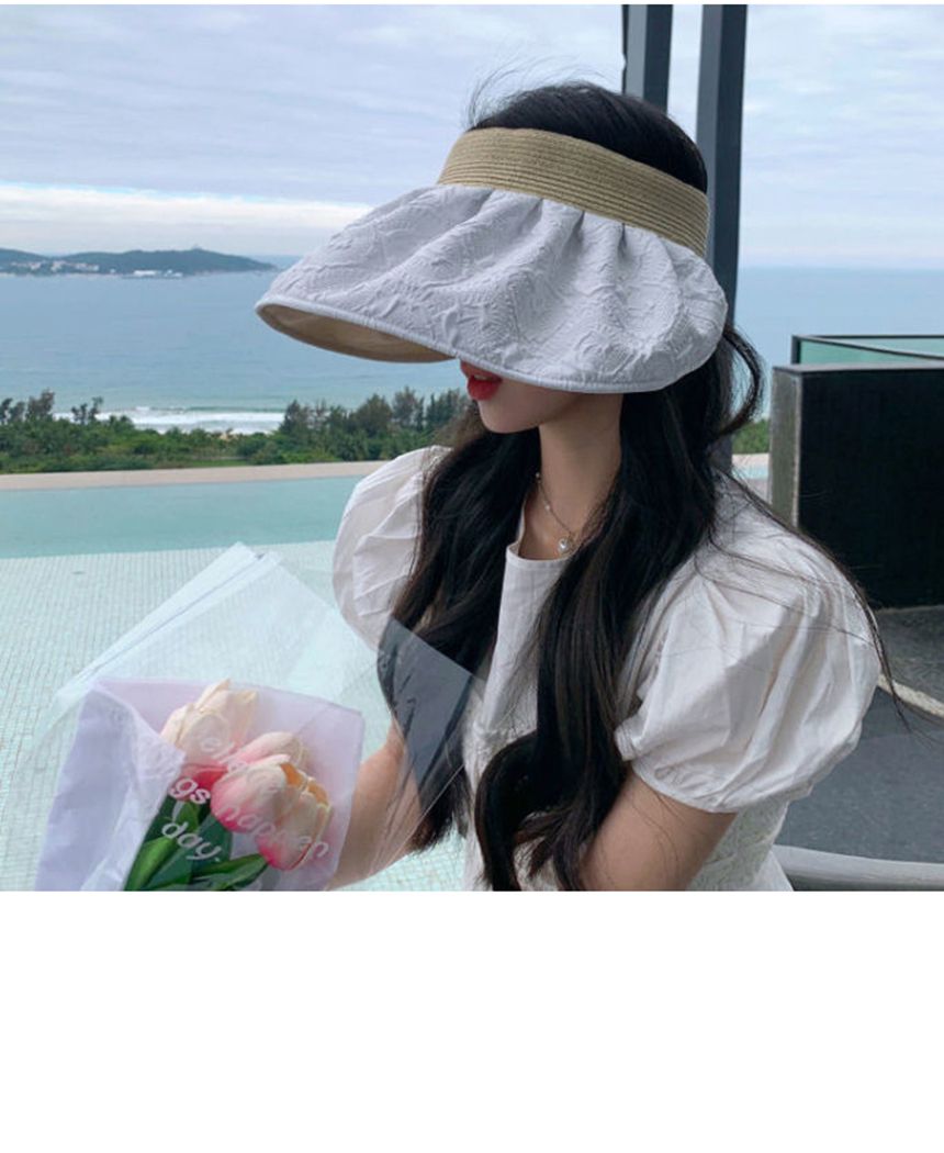 러블리무드 썬캡 플라워썬캡 야외활동선캡 러블리해변선캡 여신선캡 자외선차단선캡 패셔너블한패션 귀여운느낌 고급스러운분위기 고급스런디자인 로맨틱블랙 엣지매력 유니크한 패션의완성 캐주얼모자패션 독특한디자인