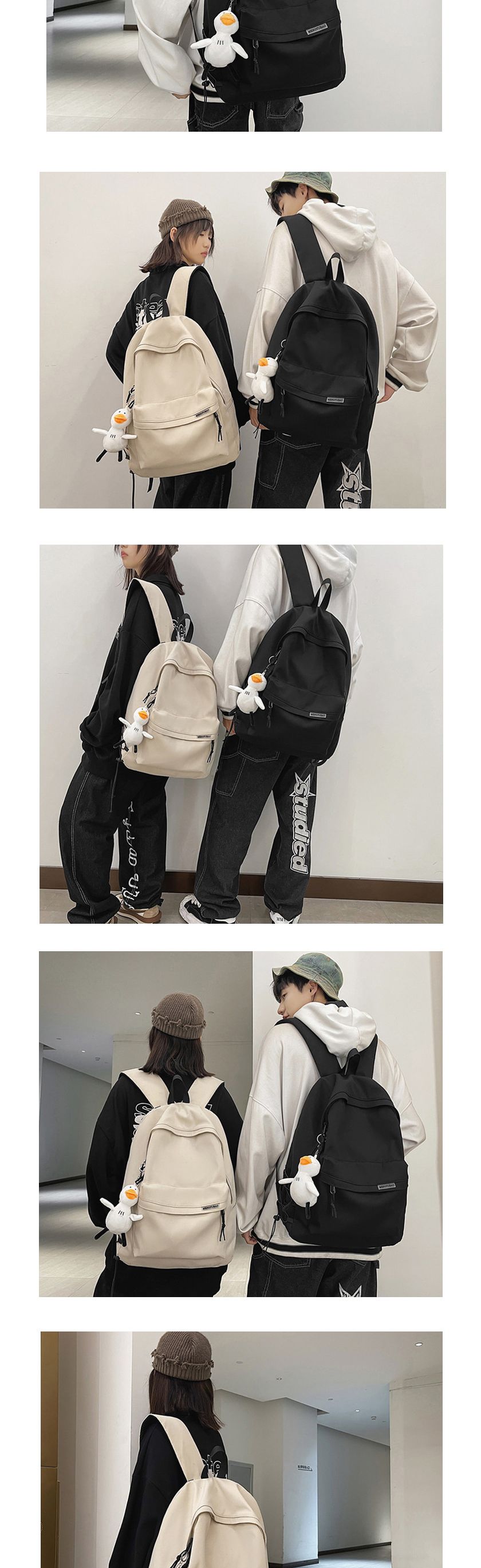 고퀄탄탄원단 캐쥬얼 백팩 오리키링세트 책가방 학생가방 캐주얼가방 남여공용가방 학원백팩 여성가방